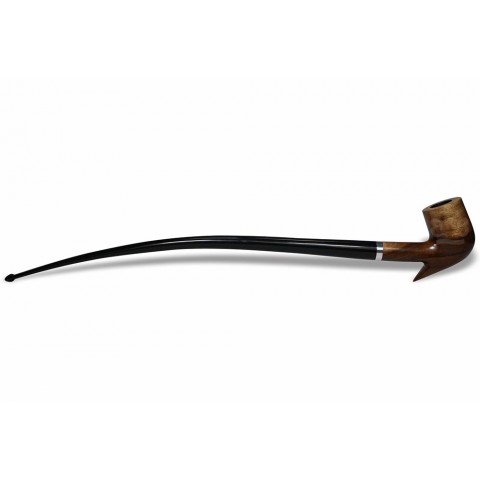 Cachimbo Churchwarden Extra Longo Encerado com Bico (Aceita Filtro 9mm) Resina